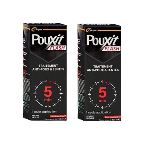 Pouxit Flash Spray Loción 2x150ml