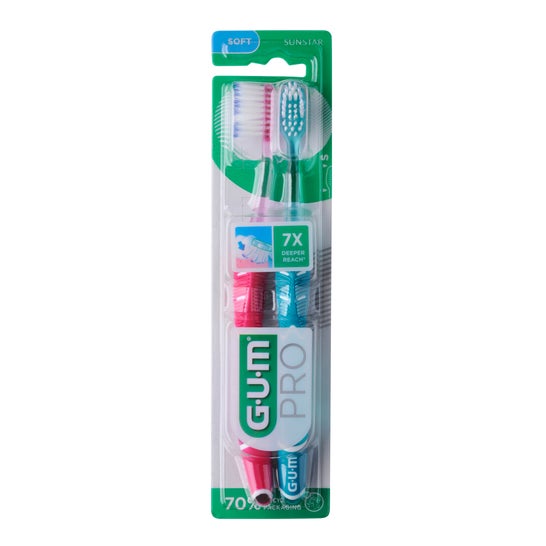 GUM® Zahnbürste 1525 Technique Pro Soft 2 Stück