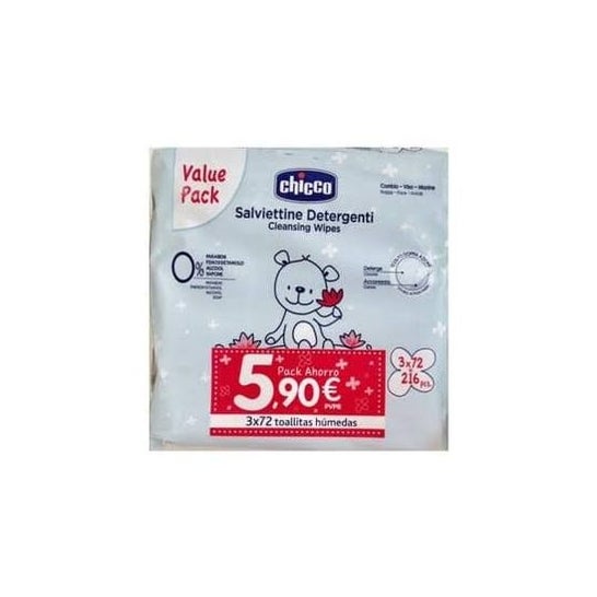 Chicco Trio Wipes 3x72uds