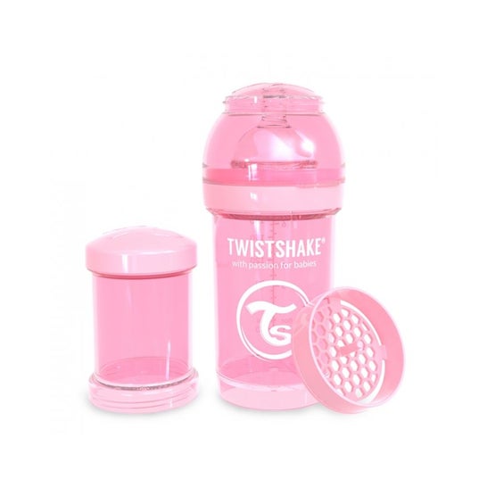 TwistShake Anti-Colic Fles Roze 180ml