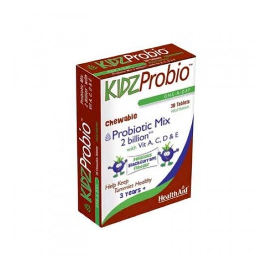 Health Aid Kidzprobio 2 Miljarden + Vitaminen 30 Composieten