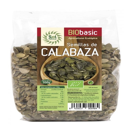 Solnatural Calabaza Semilla Bio 500g
