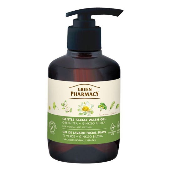 Green Pharmacy Gel Lavado Suave Té Verde Ginkgo Biloba 270 ml