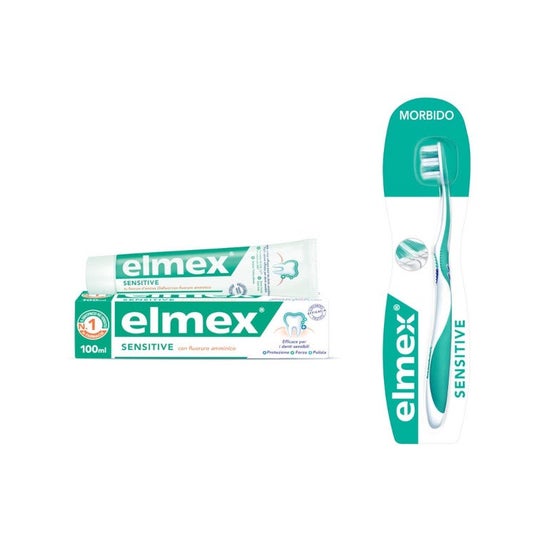 Elmex Pack Sensitive Pasta de Dientes 100ml + Cepillo de Dientes Suave