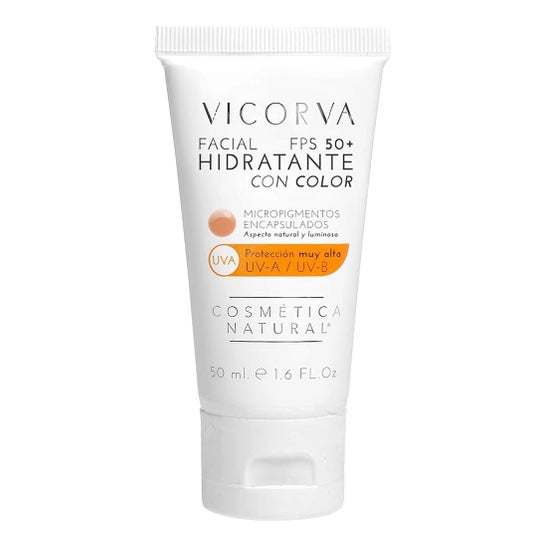 Vicorva Hidratante Facial FPS50 Con Color 50ml