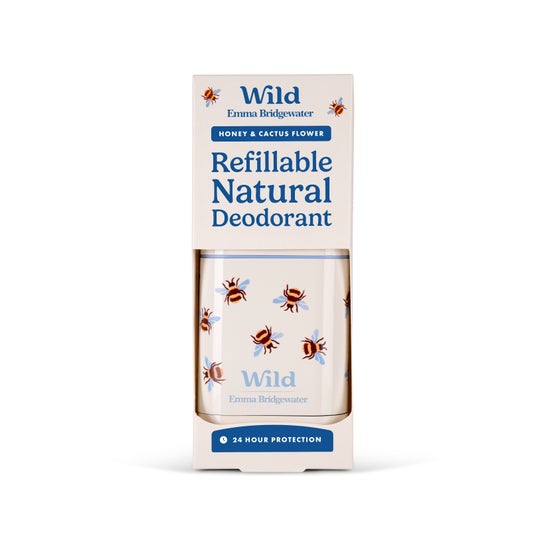 WIld Desodorizante Natural Caixa e Recarga Abelhas Mel e Flor de Cacto 40g