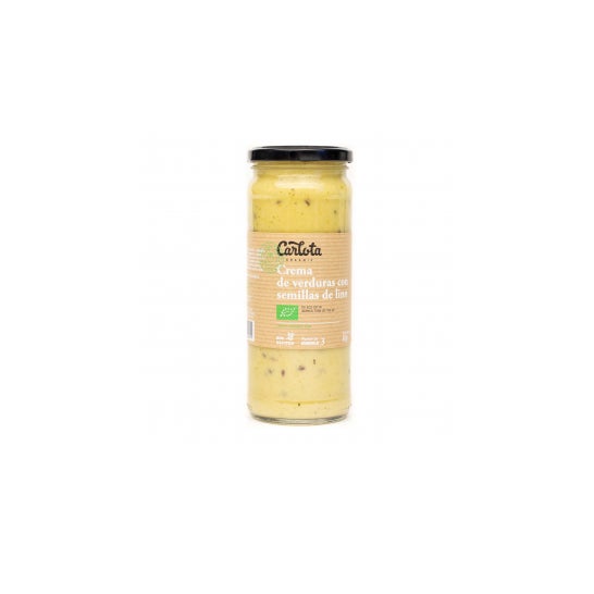 Carlota Organic Crema de Verduras con Semillas de Lino 450ml