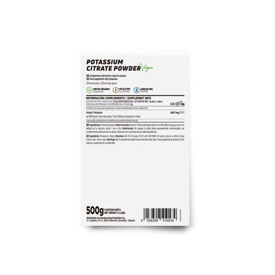 HSN Citrato de Potasio en Polvo 500 g