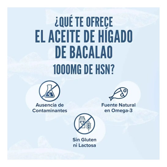 HSN Aceite de Hígado de Bacalao 1000 mg 120 Perlas