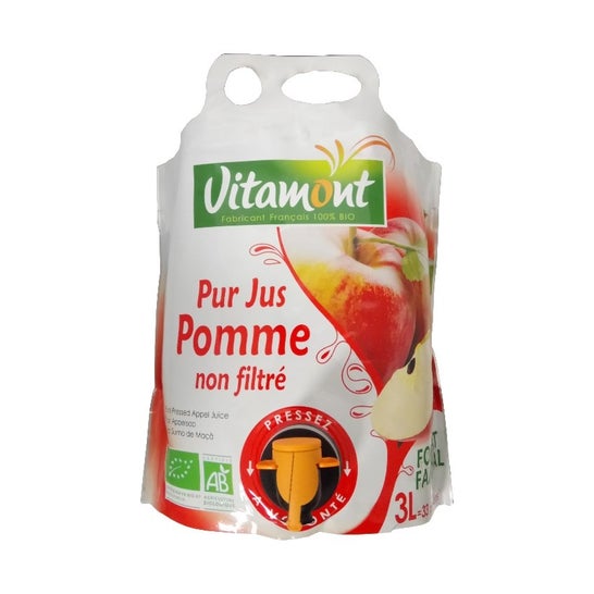 Vitamont Doypack Zumo Manzana Sin Filtrar Bio 3l