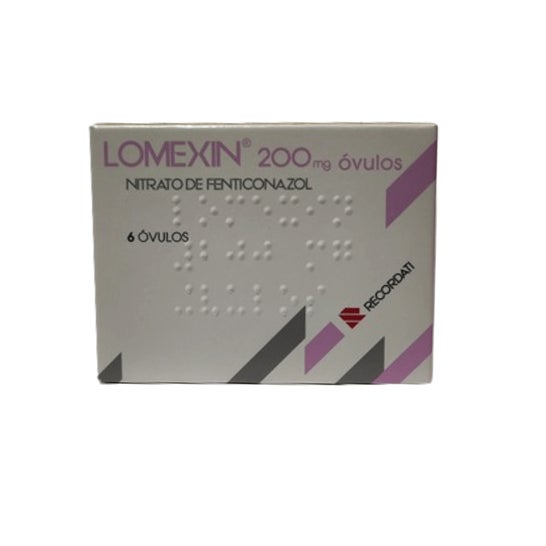 Lomexin 200mg Óvulos 6 Unidades