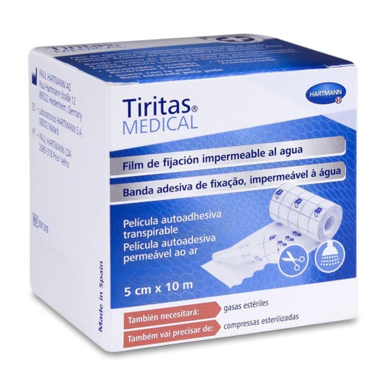 Tiritas Medical Fijacion Impermeable Al Agua 10 M X 5 Cm