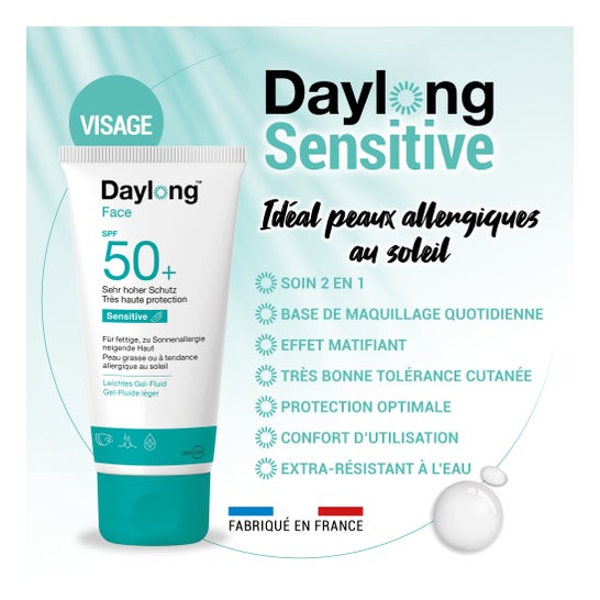 Daylong Sensitive Face Spf50+ Gel Flde T/50ml