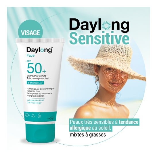 Daylong Sensitive Face Spf50+ Gel Flde T/50ml