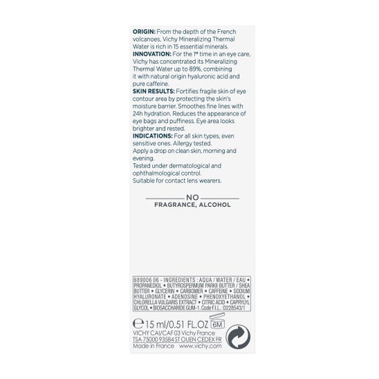 Vichy Minéral 89 Contorno de Ojos 15 ml