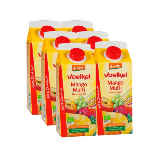 Demeter Pack Voelkel Zumo de Mango con Multifrutas Bio 6x750ml