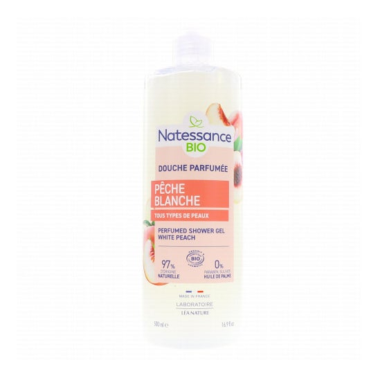 Natessance Gel de Ducha Perfumado Melocotón Blanco 500 ml