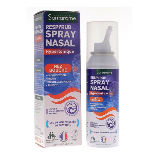 Santarome Respi'Rub Spray Nasal Hipertónico Bio 100ml