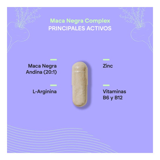 Nutralie Maca Negra Andina Complex + Vitaminas B6 y B12 120caps