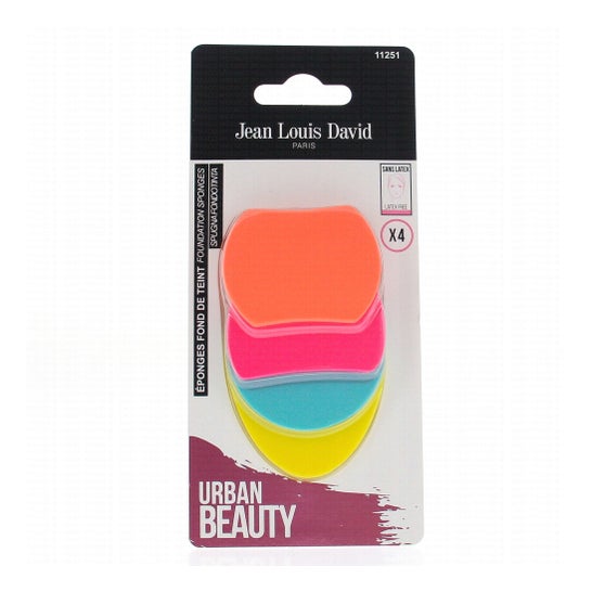 Jean Louis David Urban Beauty Esponjas de Maquillaje 4uds