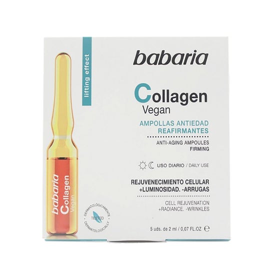 Babaria Collagen Vegan Ampollas Antiedad Reafirmantes 5x2ml