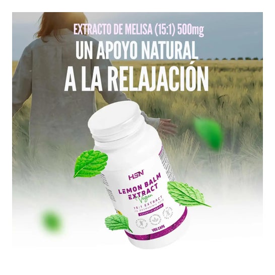 HSN Extracto de Melisa 15:1 500 mg 120 vcaps