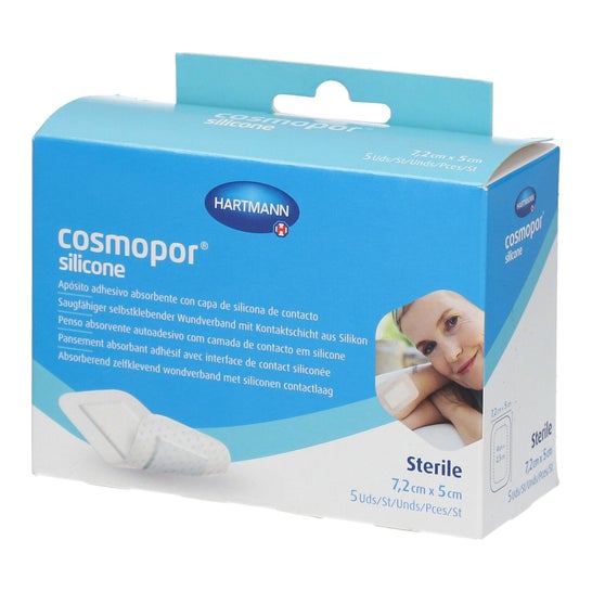 Cosmopor Silicone Apósito Esteril 7,2x5cm 5uds
