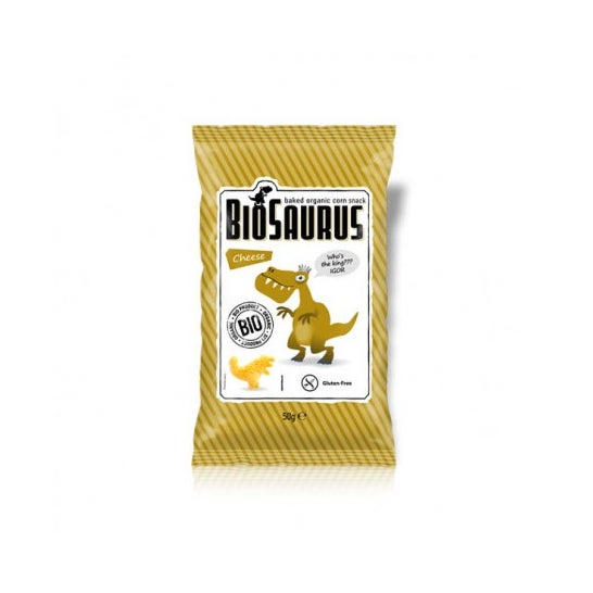 BioSaurus Snack Senza Glutine Al Gusto di Formaggio Bio 50g
