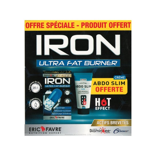 Eric Favre Pack Iron Fat Burner 120comp + Gel Abdo Slim 150ml