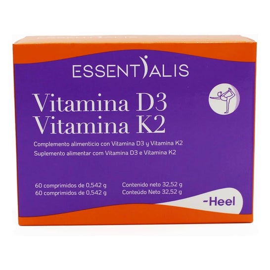 Essentialis Vitamina D3 + Vitamina K2 60comp