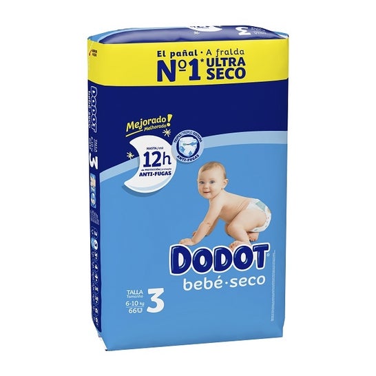 Dodot Baby Dry Nappies Size 3 66pcs