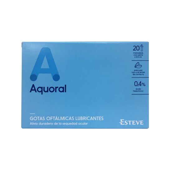 Aquoral Augentropfen 20 Einzeldosen x 0,5m