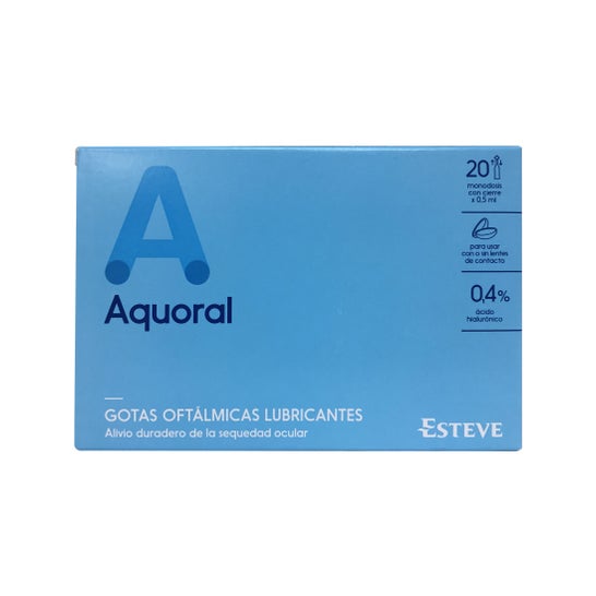 Aquoral ophthalmologiske dråber 20monodosisx0,5 ml