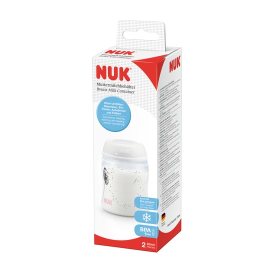 Nuk breast milk container 2 uts