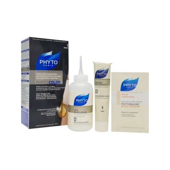 Phyto tinte color 1 schwarz 1 Stück