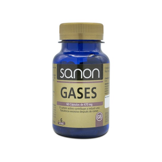 Sanon Gases 60 Capsules of 470 mg