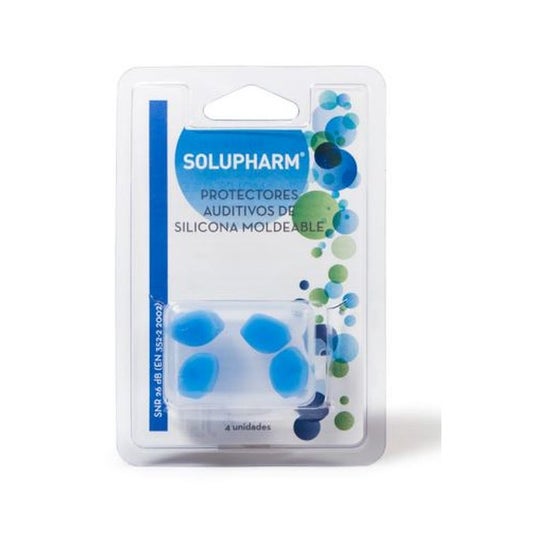 Solupharm Tapones Oidos Silicona Moldeable 4uds