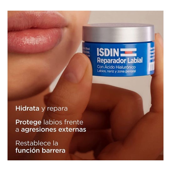 ISDIN Reparador Labial Stick 4g Protege y repara los labios Reparador Labial  en barra. Su fórmula con ácido hialurónico, protege y repara…