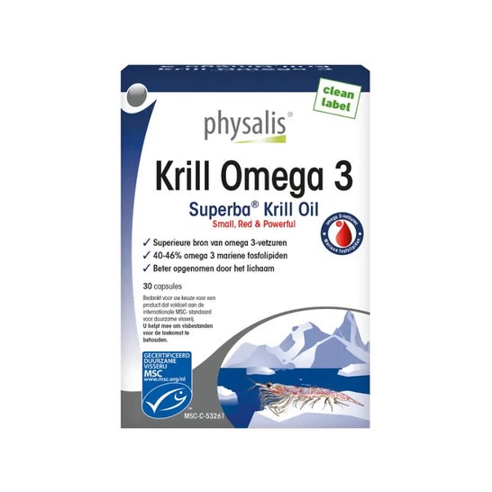 Physalis Krill Omega 3 60 kapsler