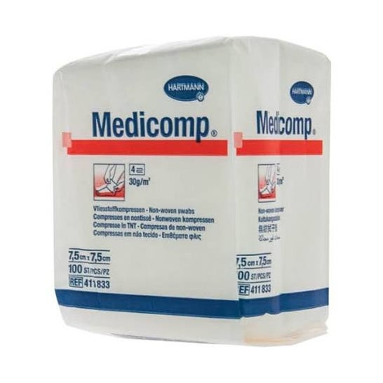 Hartmann Medicomp® Compresas de Non-Woven 7,5x7,5cm 100uds