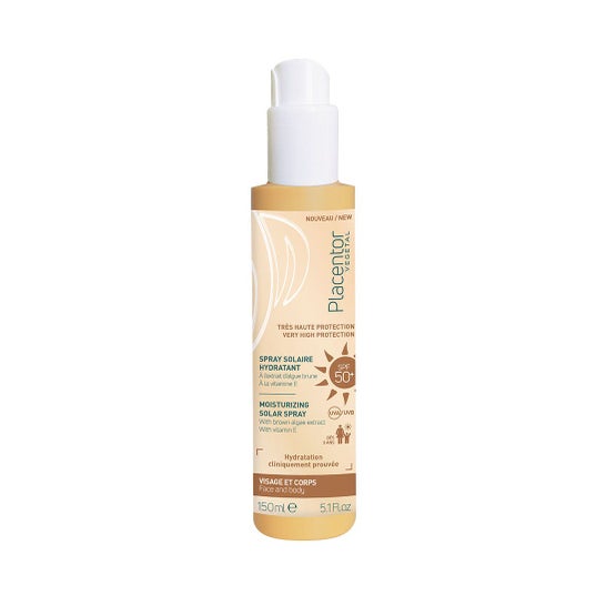 Placentor Vegetal Moisturizing Solar Spray Spf50+ 150ml