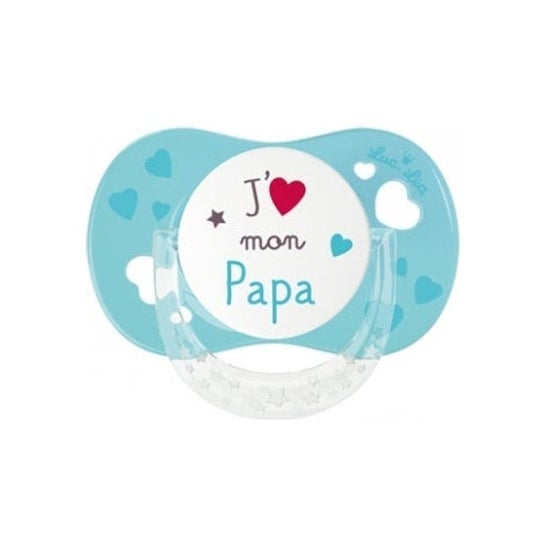 Luc e Lea Chupete Silicona I Love My Dad +6 Meses 1ud