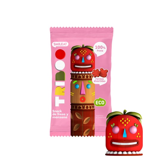 Smileat Triboo Snack Ecológico de Fresa y Manzana 25 g