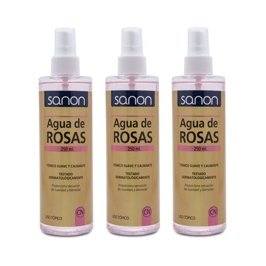 Sanon Agua de Rosas 3x250ml