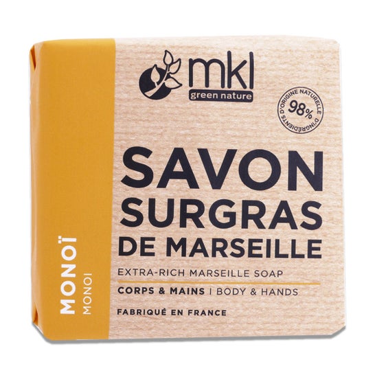 MKL Jabón de Marsella Sobregraso Extra Rico Monoï 100 g