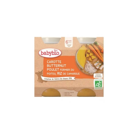 Menú Babybio Pierna/Pollo/Arroz 2x200 g