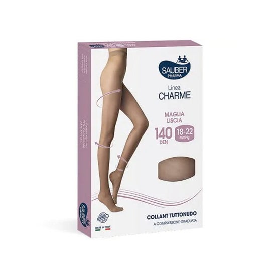 Sauber Charme Pantimedia At140 Tuttonudo Negro Talla 4 1ud