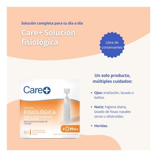 Care+ Solución Fisiológica 30 X5 ml