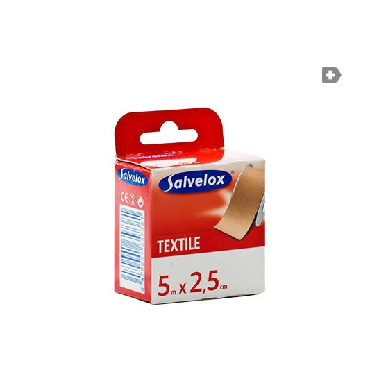Salvelox esparadrapo téxtil carne 5mx2 5 cm 1 ud