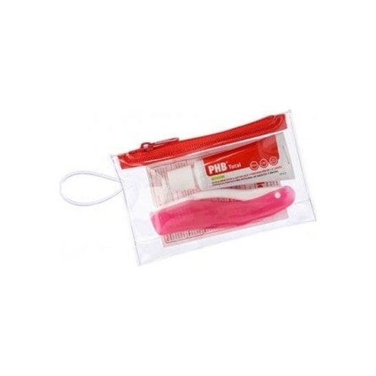 PHB® kit Total Travel Toothpaste 15ml + Travel Toothbrush 1pc